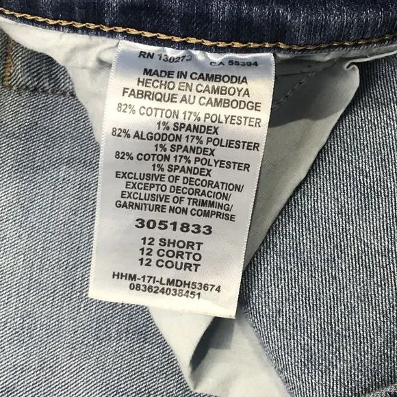 Lee womens relaxed fit straight jeans size 12 SHORT stretch BLUE wash - Picture 9 of 14